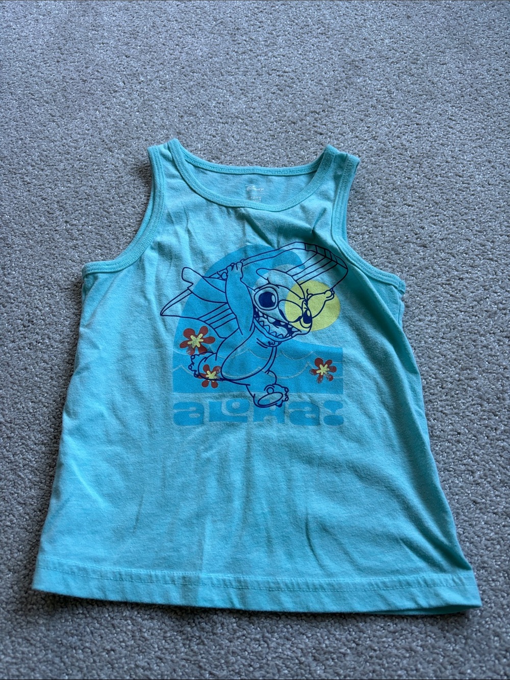 jumping beans Aqua Tank Top with Surfing Character